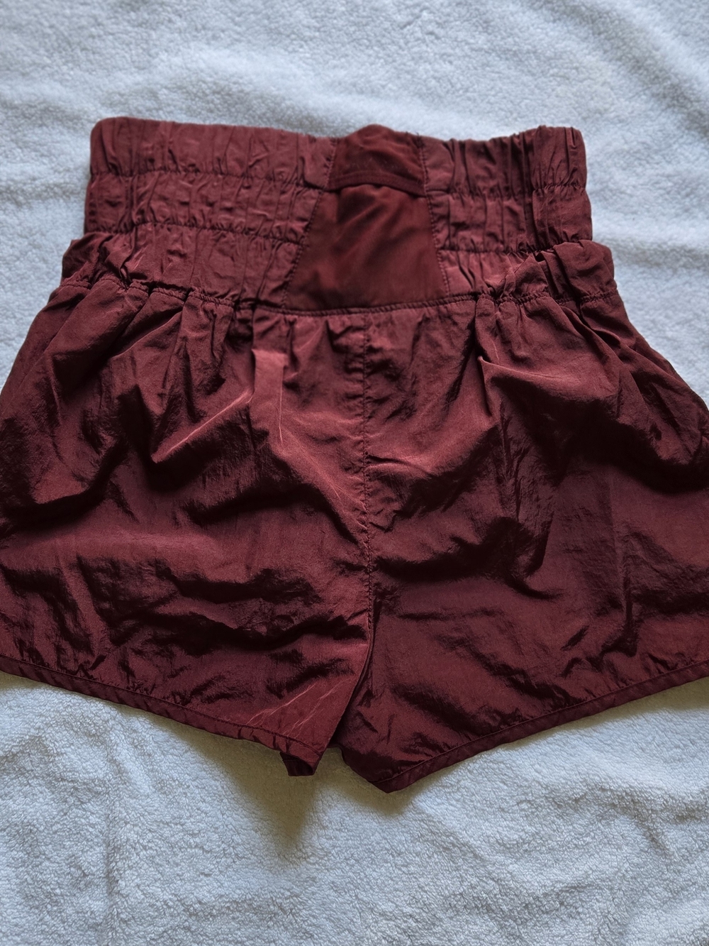 Free People Movement Burgundy Run Shorts, Size Small